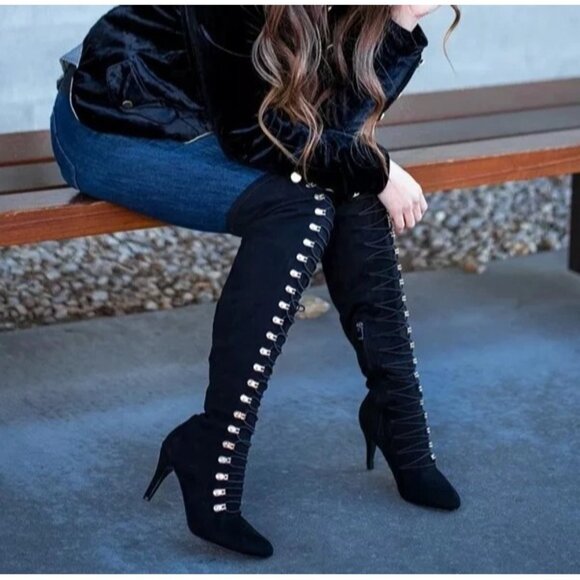 Journee Collection Women's Wide Calf Trill Boot - Picture 2 of 5